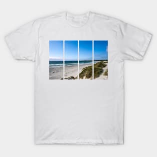 Wonderful landscapes in Norway. Rogaland. Scenic coastline in the south of Norway, Europe. Rocky skerries. Islands in background. Rippled sea. Sunny spring day T-Shirt